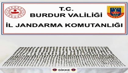 Burdurda bin 3 adet sikke ele geçirildi