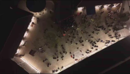 Depremin ardından Habibi Neccar Camiinde ilk Miraç Kandilinde eller semaya açıldı