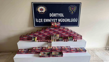 Dörtyolda; maytap, havai fişek, meşale satışı yapanlar denetlendi