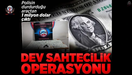 Durdurulan araçta sahte 1 milyon Amerikan doları ele geçirildi