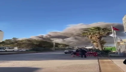 Fabrikada yaşanan patlamayla yükselen duman paniğe neden oldu