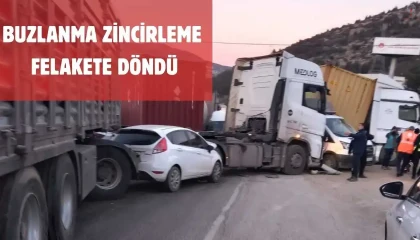 Hatayda 12 aracın karıştığı kazada 11 kişi yaralandı