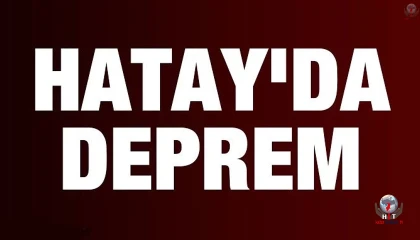 Hatay’da 3.3 büyüklüğünde deprem