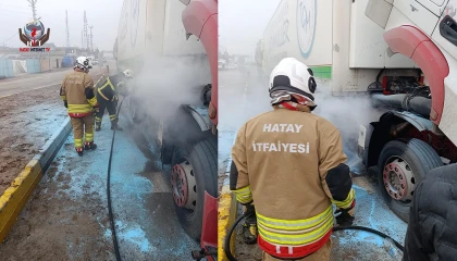 Hatay'da Tır Yangını Kontrol Altına Alındı