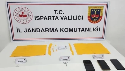 Ispartada jandarmanın uyuşturucu operasyonunda 2 şüpheli tutuklandı