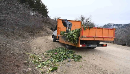 Ispartada kışın aç kalan yaban hayvanlarına duyarlı dokunuş