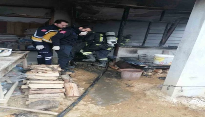 Kadirlide ev yangını: Yaşlı adam hayatını kaybetti