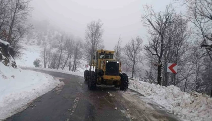 Kahramanmaraşta karla mücadele