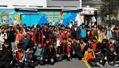 Kahramanmaraşta mobil kütüphane kırsal bölgelerde