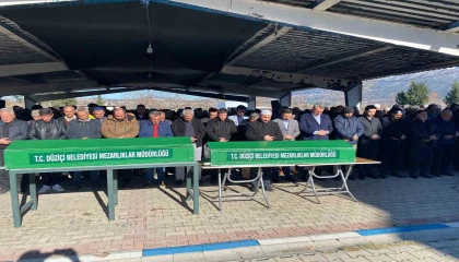 Kazada hayatını kaybeden baba ve gelin Düziçinde son yolculuğuna uğurlandı