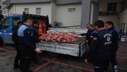 Mersinde 500 kilo bozuk et ele geçirildi