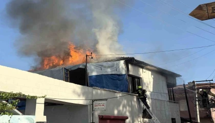 Müstakil evde korkutan yangın