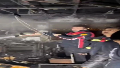 Osmaniyede müstakil evde çıkan yangın söndürüldü