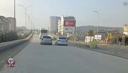 Sağdan sollama yaparak yürekleri ağza getiren sürücüye ceza