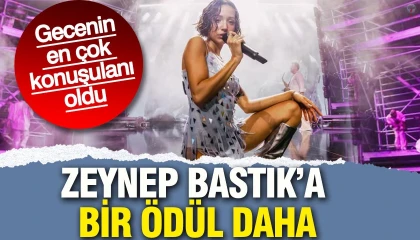 Zeynep Bastık'a bir ödül daha! Özel gecede ortaya çıktı