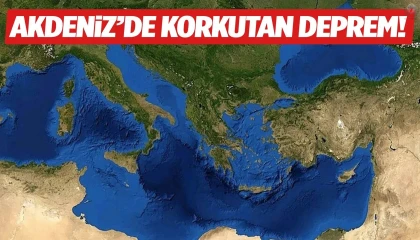 AKDENİZ’DE 5.0 BÜYÜKLÜĞÜNDE DEPREM
