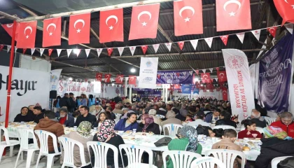 Akdenizde ilk iftar sofrası kuruldu