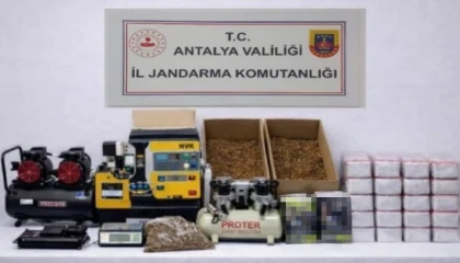 Alanyada 17 kilogram kıyılmış tütün ele geçirildi
