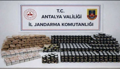 Alanyada jandarmadan kaçak tütün operasyonu