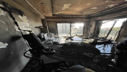 Alanyada korkutan yangın