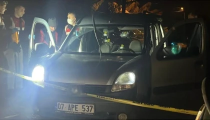 Alanyada seyir halindeki araca silahlı saldırı: 1 ölü