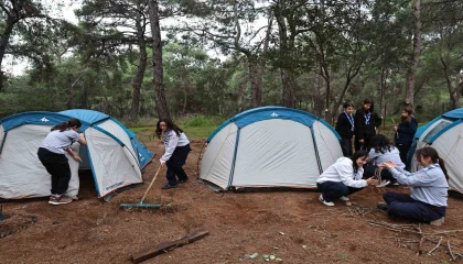 Antalya Büyükşehir Belediyesi izcileri kaynaşma kampında buluştu