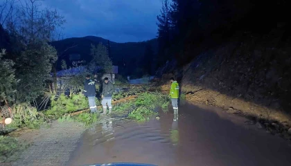Antalya Gündoğmuşta dereler taştı, piknik alanları su altında kaldı