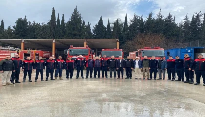 Başkan Gülden ateş savaşçılarına ziyaret