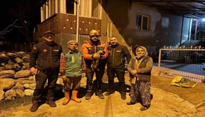 Burdurda kuyuya düşen oğlak ekipler tarafından kurtarıldı