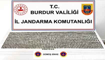 Burdurda tarihi eser operasyonunda bin 105 sikke ele geçirildi