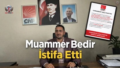 CHP Dörtyol İlçe Başkanı görevinden istifa etti