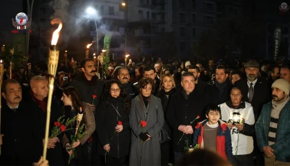 Defne’de binler 6 Şubat’ta yitirilen canları andı