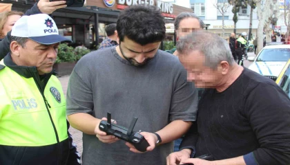 Dronla takip edilen sürücülere 159 bin TL ceza uygulandı