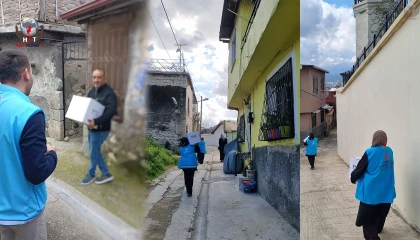 Hatay’da ihtiyaç sahiplerine gıda kolisi dağıtıldı