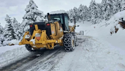 Kahramanmaraş ilçelerinde kar temizliği