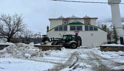 Kahramanmaraş kırsal bölgelerde kar temizliği