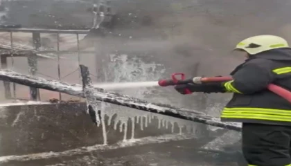 Kahramanmaraşta ahır yangını