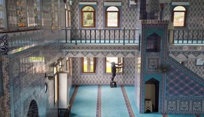 Kemerde Ramazan öncesi camilerde temizlik yapıldı