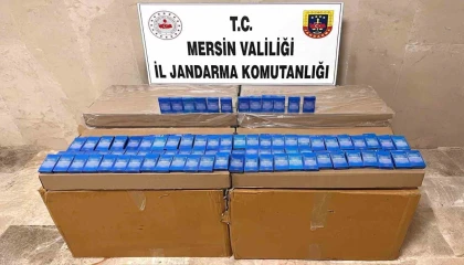 Mersinde 10 bin 500 paket kaçak sigara ele geçirildi