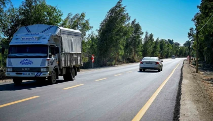 Mersinde üreticilerin kullandığı yol yenilendi