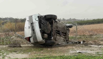 Tarsusta yağış kazaya neden oldu