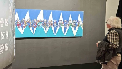 Teke Zeybekleri Resim Sergisi Kepezde sanatseverlerle buluştu