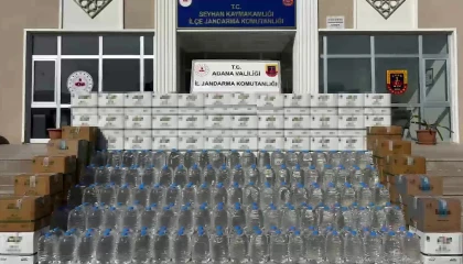Adanada 2 bin litre kaçak alkol ele geçirildi: 1 tutuklama