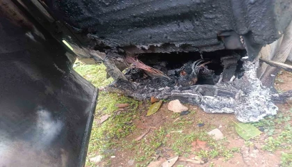 Alanyada çamaşır makinesi yangını korkuttu