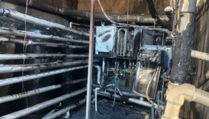 Alanyada otelin kazan dairesinde çıkan yangın korkuttu