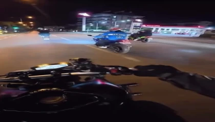 Alanyada tek teker kazasında faciadan dönüldü