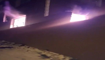 Altınözünde evden alevler yükseldi