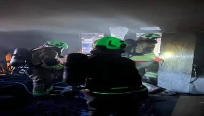 Antakyada mesken yangını