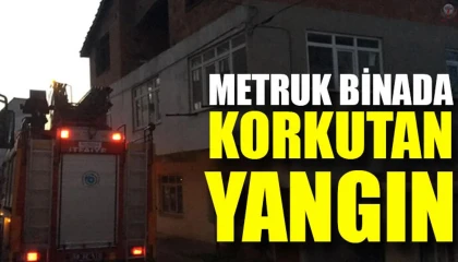 Antakyada mesken yangını