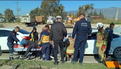 Antakyada trafik kazası: 1 yaralı